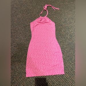 Pink halter style dress XS